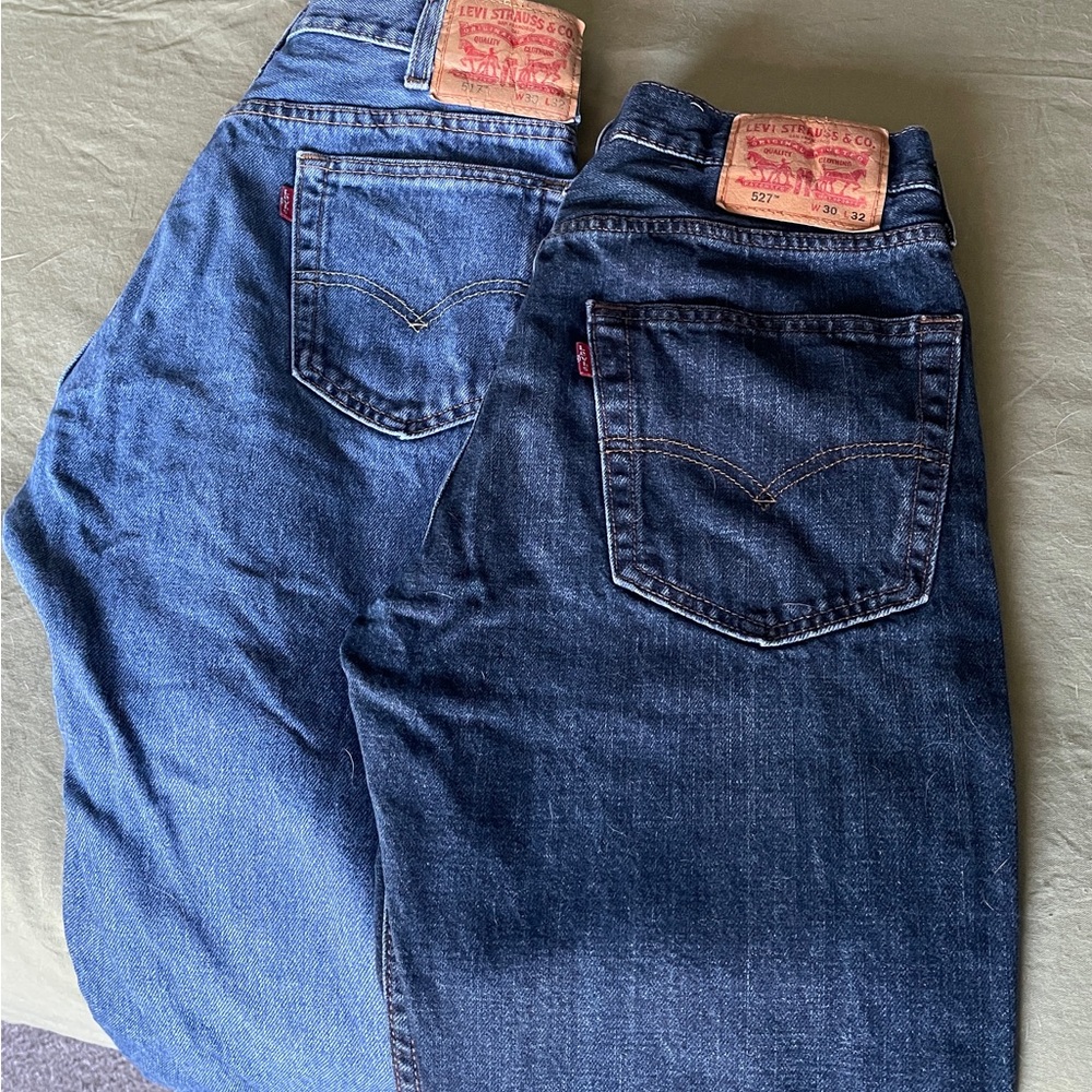 2 pairs! Levi's Blue Relaxed Fit Jeans with Classic Denim Style